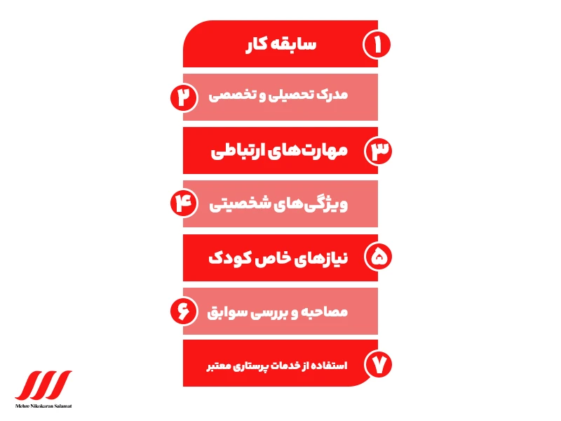 شرایط استخدام پرستار کودک 